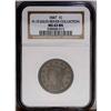 Image 3 : 1847 1C N-10, High R.3. MS63 Brown NGC. AU55 EAC. Grel 1847[1C] N-10, High R.3. MS63 Brown NGC. AU55