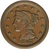 Image 1 : 1847 1C N-15, High R.4. AU55 NGC. VF30 EAC. Grellman s 1847[1C] N-15, High R.4. AU55 NGC. VF30 EAC.