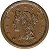 Image 1 : 1848 1C N-7, R.1. MS63 Brown NGC. AU55 EAC. Grellman s 1848[1C] N-7, R.1. MS63 Brown NGC. AU55 EAC.
