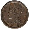 Image 1 : 1848 1C VF25 NGC. N-18, R.4. Moderately worn with deep 1848[1C] N-18, R.4. VF25 NGC. Fine 15 EAC.