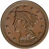 Image 1 : 1848 1C N-33, High R.5. MS65 Brown NGC. MS60 EAC. Grel 1848[1C] N-33, High R.5. MS65 Brown NGC. MS60