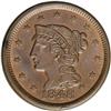 Image 1 : 1848 1C MS64 Brown NGC. N-40b, High R.3. Intermediate 1848[1C] N-40, High R.3. MS64 Brown NGC. AU55 