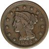 Image 1 : 1848 1C VF20 NGC. N-42, R.6. The obverse is the same a 1848[1C] N-42, R.6. VF20 NGC. VG8 EAC.