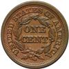 Image 2 : 1849 1C MS62 Brown NGC. N-2, R.2. Brown obverse with a 1849[1C] N-2, R.2. MS62 Brown NGC. AU50 EAC.