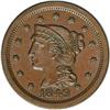 Image 1 : 1849 1C MS65 NGC. N-7, R.4. Brown with smooth, frosty 1849[1C] N-7, R.4. MS65 NGC. AU55 EAC.