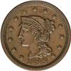 Image 1 : 1849 1C MS63 Brown NGC. N-10, R.3. Brown with smooth, 1849[1C] N-10, R.3. MS63 Brown NGC. XF40 EAC.
