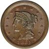 Image 1 : 1851/81 1C N-3, R.1. MS66 Brown NGC. MS63 EAC. Grellma 1851/81[1C] N-3, R.1. MS66 Brown NGC. MS63 EA
