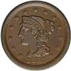 Image 1 : 1851 1C MS62 Brown NGC. N-7, R.1. Brown with smooth, g 1851[1C] N-7, R.1. MS62 Brown NGC. AU55 EAC.