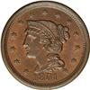 Image 1 : 1851 1C MS65 Brown NGC. N-13, R.1. Brown with 20% fade 1851[1C] N-13, R.1. MS65 Brown NGC. MS60 EAC.