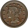 Image 1 : 1851 1C MS63 Brown NGC. N-17, R.2. Chocolate-brown wit 1851[1C] N-17, R.2. MS63 Brown NGC. AU55 EAC.