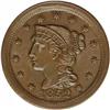 Image 1 : 1852 1C MS64 Brown NGC. N-9, 22, R.1. Brown with smoot 1852[1C] N-9, 22, R.1. MS64 Brown NGC. MS60 E