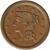 Image 1 : 1853 1C MS64 Brown NGC. N-2, R.3. Brown with smooth, g 1853[1C] N-2, R.3. MS64 Brown NGC. AU58 EAC.