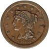 Image 1 : 1853 1C MS63 Brown NGC. N-3, R.1. Brown with a trace o 1853[1C] N-3, R.1. MS63 Brown NGC. AU50 EAC.
