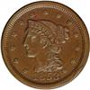 Image 1 : 1853 1C MS62 Brown NGC. N-4, High R.3. Brown with smoo 1853[1C] N-4, High R.3. MS62 Brown NGC. VF20 