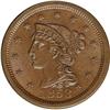 Image 1 : 1853 1C AU58 NGC. N-5, Low R.2. Brown with choice, lus 1853[1C] N-5, Low R.2. AU58 NGC. AU58 EAC.