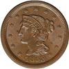 Image 1 : 1853 1C MS64 Brown NGC. N-8, R.3. Brown with a trace o 1853[1C] N-8, R.3. MS64 Brown NGC. MS60 EAC.