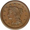 Image 1 : 1854 1C MS62 Brown NGC. N-16, High R.2. Brown with smo 1854[1C] N-16, High R.2. MS62 Brown NGC. XF40