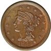 Image 1 : 1854 1C N-19, High R.3. MS65 Brown NGC. MS63 EAC. Grel 1854[1C] N-19, High R.3. MS65 Brown NGC. MS63