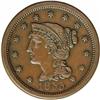 Image 1 : 1855 1C Upright 5s. N-7, R.1. AU58 NGC. XF45 EAC. Grel 1855[1C] Upright 5s. N-7, R.1. AU58 NGC. XF45