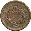 Image 2 : 1855 1C Knob on Ear. N-9, R.1. MS62 Brown NGC. MS60 EA 1855[1C] Knob on Ear. N-9, R.1. MS62 Brown NG