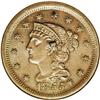 Image 1 : 1855 1C Knob on Ear. N-9, R.1. MS65 Brown NGC. MS60 EA 1855[1C] Knob on Ear. N-9, R.1. MS65 Brown NG