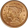 Image 1 : 1855 1C Slanting 5s. N-10, R.1. MS65 Red and Brown NGC 1855[1C] Slanting 5s. N-10, R.1. MS65 Red and