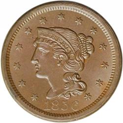 1856 1C Upright 5 MS65 Brown NGC. N-20, R.3. Brown wit 1856[1C] Upright 5. N-20, R.3. MS65 Brown NGC