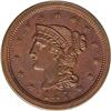 Image 1 : 1857 1C N-3, Low R.5. PR63 Red and Brown NGC. PR63 EAC 1857[1C] N-3, Low R.5. PR63 Red and Brown NGC