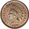 Image 1 : 1867 1C MS62 Red and Brown NGC. The obverse is satiny 1867[1C] MS62 Red and Brown NGC.