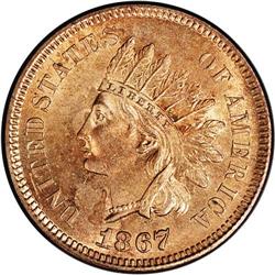 1867 1C --Altered Color--NCS. UNC Details. Struck from 1867[1C]--Altered Color--NCS. Unc. Details.