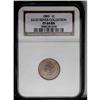 Image 1 : 1883 1C PR64 Brown NGC. Coppery-tan patina bathes refl 1883[1C] PR64 Brown NGC.