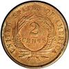 Image 2 : 1867 2C MS64 Brown NGC. Predominantly violet-brown sur 1867[2C] MS64 Brown NGC.
