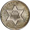 Image 1 : 1861 3CS PR60 Uncertified. Sharply struck. Delicate go 1861[3CS]--Bent--NCS. Proof.
