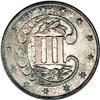 Image 2 : 1868 3CS PR63 NGC. Vivid blue, pink, and gold iridesce 1868[3CS] PR63 NGC.