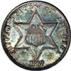 Image 1 : 1869 3CS --Bent--NCS. UNC Details. Sharply struck. Virt 1869[3CS]--Bent--NCS. Unc Details.