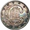 Image 2 : 1872 3CS PR63 NGC. The frosty design elements contrast 1872[3CS] PR63 NGC.
