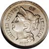 Image 1 : 1867 3CN PR64 NGC. A melange of tan-gold and lime-gree 1867[3CN] PR64 NGC.