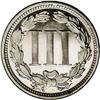 Image 2 : 1869 3CN PR64 Cameo NGC. Essentially brilliant surface 1869[3CN] PR64 Cameo NGC.