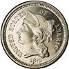 Image 1 : 1873 3CN Closed 3 PR63 NGC. The obverse is brilliant w 1873[3CN] Closed 3 PR63 NGC.