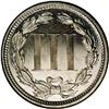 Image 2 : 1873 3CN Closed 3 PR63 NGC. The obverse is brilliant w 1873[3CN] Closed 3 PR63 NGC.