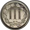Image 2 : 1875 3CN PR64 NGC. Delicate golden-gray iridescence co 1875[3CN] PR64 NGC.