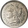 Image 1 : 1876 3CN MS62 NGC. Well struck, with light gray surfac 1876[3CN] MS62 NGC.