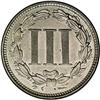 Image 2 : 1880 3CN PR65 NGC. Attractive golden-gray toning. Die 1880[3CN] PR65 NGC.