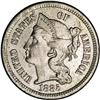 Image 1 : 1885 3CN PR64 NGC. Warm golden-gray toning. The device 1885[3CN] PR64 NGC.