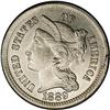 Image 1 : 1889 3CN PR64 NGC. Pale golden-gray toning ornaments t 1889[3CN] PR64 NGC.