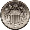 Image 1 : 1869 5C PR64 NGC. Bright gray Proof surface on the obv 1869[5C] PR64 NGC.