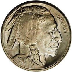 1916-S 5C MS64 NGC. A very well struck example of this 1916-S[5C] MS64 NGC.