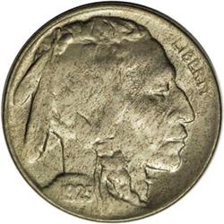 1925-D 5C MS62 NGC. Quite lustrous under a moderate co 1925-D[5C] MS62 NGC.