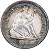 Image 1 : 1864 H10C AU58 NGC. Myriad clash marks (as struck) are 1864[H10C] AU58 NGC.