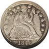 Image 1 : 1848 10C AU58 NGC. Subdued steely-gray surfaces with s 1848[10C] AU58 NGC.
